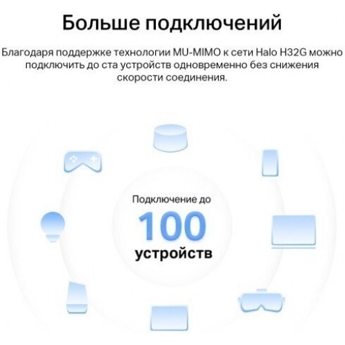 Домашняя Mesh Wi-Fi система GbE AC1200 Mercusys Halo H32G(2-pack)