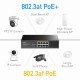 Коммутатор PoE+ GbE  8-портовый CUDY GS1008PT <8-Port Gigabit PoE+ Switch 120W>