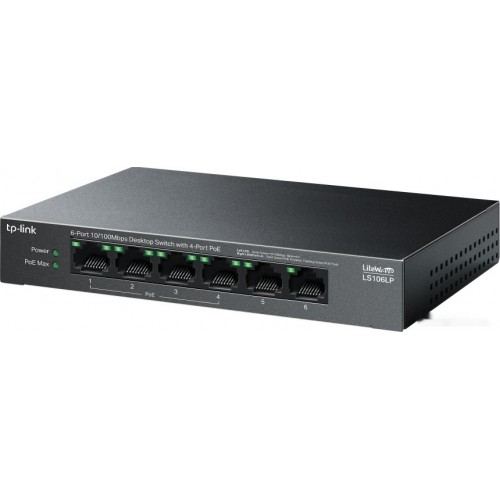 Коммутатор PoE+  6-портовый  TP-Link LS106LP