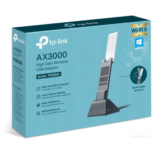Сетевой адаптер беспроводной USB AX3000 Tp-Link Archer TX50UH