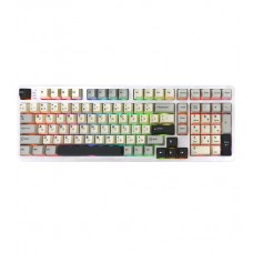 Клавиатура USB, Attack Shark X98, Белый, KeyBoard Linear Strawberry switch, 102 keys, 2,4/BT/cable, Starlight white