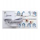 Клавиатура USB, Attack Shark X87, фиолетовый белый, KeyBoard Linear Blueberry switch, 87 keys, 2,4/BT/cable, Twilight color