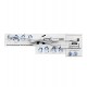 Клавиатура USB, Attack Shark K86, сииний, KeyBoard Linear Blue Whale switch, 86 keys, 2,4/BT/cable, Blue
