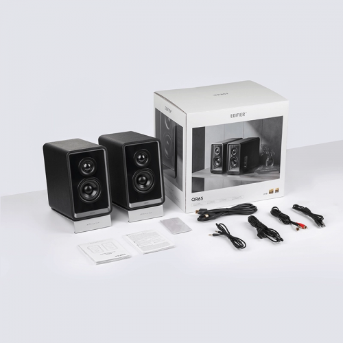 Акустическая система Bluetooth Edifier QR65 Black <2.0, RMS 70Вт, 55Гц-40кГц, BT, USB-A, RCA>