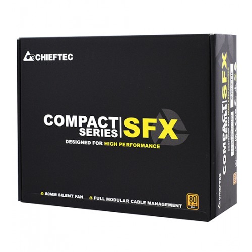 Блок питания SFX Chieftec COMPACT, CSN-550C, 550W, Power supply 80plus Gold, Modular