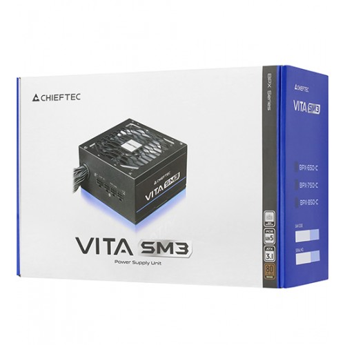 Блок питания ATX Chieftec VITA SM3, BPX-650-C, 650W, 80Plus Bronze, ATX3.1, Power supply