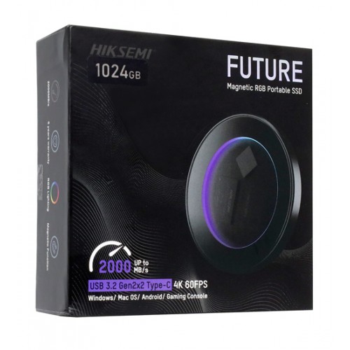 Внешний твердотельный накопитель HikSemi, HS-ESSD-Elite9S 1T, 1000GB, Black, SSD USB 1 TB USB 3.2