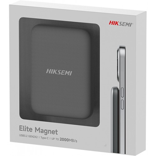 Внешний твердотельный накопитель HikSemi, HS-ESSD-Elite9 1T, 1000GB, grey, SSD USB 1 TB USB 3.2