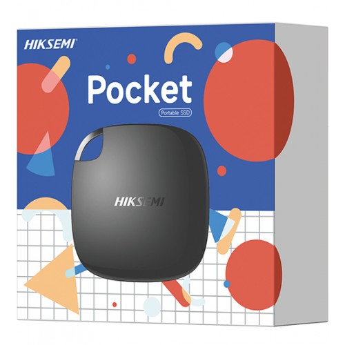 Внешний твердотельный накопитель HIKSEMI, HS-ESSD-T100 BLACK 1024G, 1TB, black, SSD USB 1 TB USB 3.2 + Type-C
