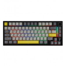 Клавиатура USB, Attack Shark X820 Ultra,Черный, KeyBoard Custom Linear switch, 80 keys+1knob+LCD0.85", 2,4/BT/cable,blc