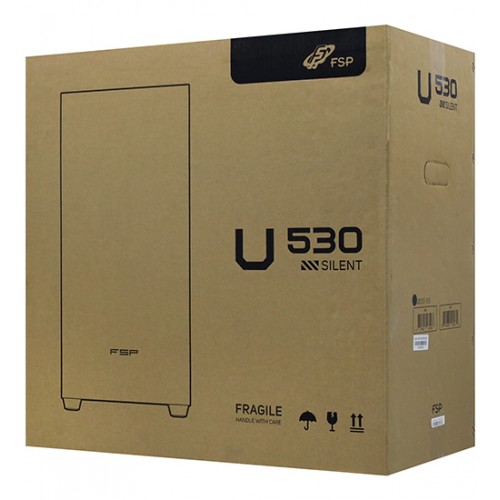 Корпус E-ATX midi tower FSP U530-BS, (без БП), Black, Case