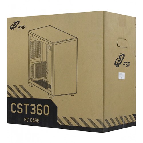 Корпус ATX midi tower FSP CST360B , (без БП), BLACK, Case