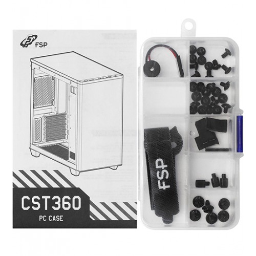 Корпус ATX midi tower FSP CST360B , (без БП), BLACK, Case