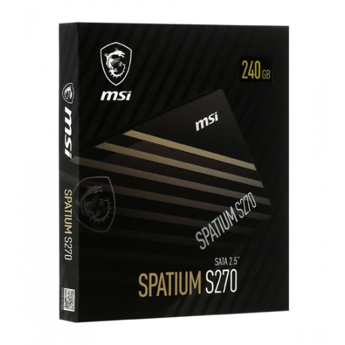 Твердотельный накопитель SSD MSI Spatium S270 240GB, SATA 240 GB (S78-440N070-P83), SATA 6Gb/s