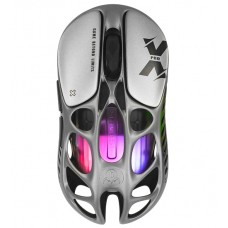 Мышь GravaStar Mercury X Pro 8K, Серый, Mouse Wireless, BT/2.4GHz/cable, (PAW3950) 32000 dpi, 5 buttons,Silver