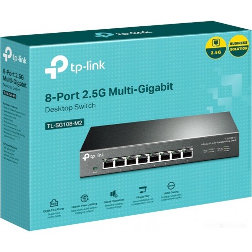 Коммутатор 2.5GbE  8-портовый Tp-Link TL-SG108-M2