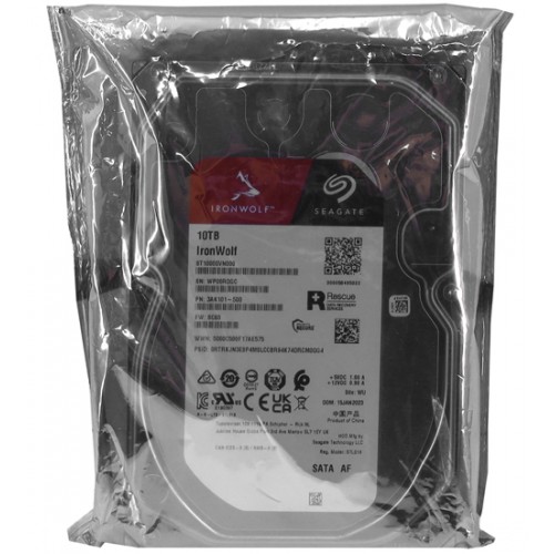 Жесткий диск для NAS систем 10Tb HDD Seagate IronWolf SATA 6Gbit/s 3.5" 7200 rpm 256Mb ST10000VN000