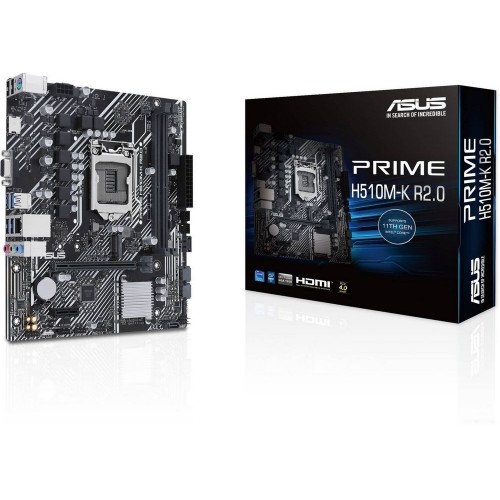 Материнская плата ASUS PRIME H510M-K R2.0 LGA1200 2xDDR4 4xSATA3 1xM.2 D-Sub HDMI mATX