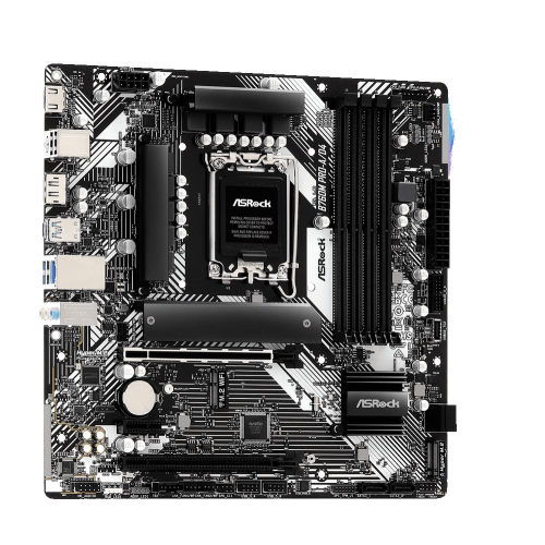 Материнская плата ASRock B760M PRO-A/D4 LGA1700 4xDDR4 4xSATA RAID 2xM.2 Type-C HDMI DP mATX