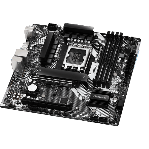 Материнская плата ASRock B760M PRO-A/D4 LGA1700 4xDDR4 4xSATA RAID 2xM.2 Type-C HDMI DP mATX