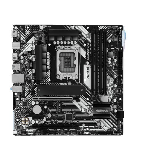 Материнская плата ASRock B760M PRO-A/D4 LGA1700 4xDDR4 4xSATA RAID 2xM.2 Type-C HDMI DP mATX