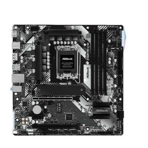 Материнская плата ASRock B760M PRO-A/D4 LGA1700 4xDDR4 4xSATA RAID 2xM.2 Type-C HDMI DP mATX