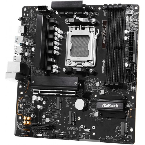 Материнская плата ASRock A620AM PRO-A AM5 4xDDR5 2xSATA3 RAID 3xM.2 Type-C HDMI mATX