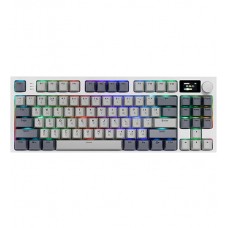 Клавиатура USB, Attack Shark K86, серый, KeyBoard Linear Blue Whale switch, 86 keys, 2,4/BT/cable, Business grey
