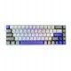 Клавиатура USB, Aula WIN68 , Серый+белый+синий, Keyboard AULA Magnetic, Gray Wood switch, 68 keys EN/RU, wired, Grey+White+Blue