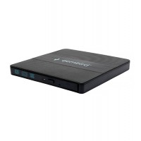 Внешний оптический привод Gembird DVD-USB-03C, Черный, Ext DVD&plusmn;R/RW/-RAM,&plusmn;R9, CD-R/RW, USB3.0, black, box