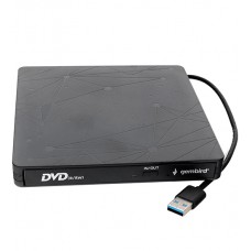 Внешний оптический привод Gembird DVD-USB-03, Черный, Ext DVD&plusmn;R/RW/-RAM,&plusmn;R9, CD-R/RW, USB3.0, black, box