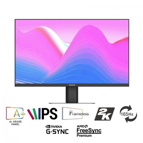Монитор AIWA/F4-27Q165-F/27 ''/QHD/2560x1440 Pix/2xHDMI/DP/EarPhone/USB/DC in/1 мс/260 ANSI люм/165 Hz