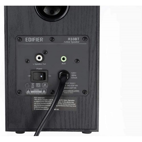 Акустическая система Bluetooth Edifier R33BT Black <2.0, RMS 10Вт, 70Гц-20кГц, BT, AUX>