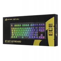 Клавиатура USB, Attack Shark X87 Ultra Shadow Jade, нефрит, KeyBoard switch, 87 keys, 2,4/BT/cable, Jade