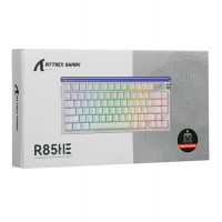 Клавиатура USB, Attack Shark R85 HE Moon Night, черный, KeyBoard Magnetic Purple switch, EN/RU/KZ, cable, Black