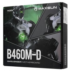 Материнская плата MaxSun Challenger B460M-D, MB Socket1200, MATX, iB460 (HDMI, DP) 2DDR4, PCIx16, PCIx1