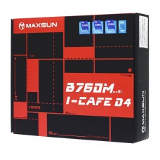 Материнская плата MaxSun B760M I-CAFE D4, MB Socket1700, MATX, iB760 (DP+HDMI), 2DDR4, 2PCIx16, 3PCIx1