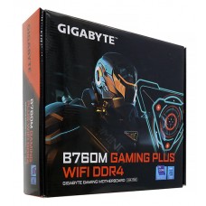 Материнская плата Gigabyte B760M GAMING PLUS WIFI DDR4, MB Socket1700, MATX, iB760 (DP+HDMI), 4DDR4, PCIx16
