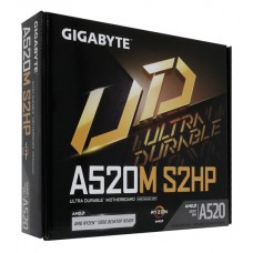 Материнская плата Gigabyte A520M S2HP, MB Socket AM4, MATX, AMD A520 (VGA+DVI+HDMI) 2DDR4, PCIx16, 2PCIx1