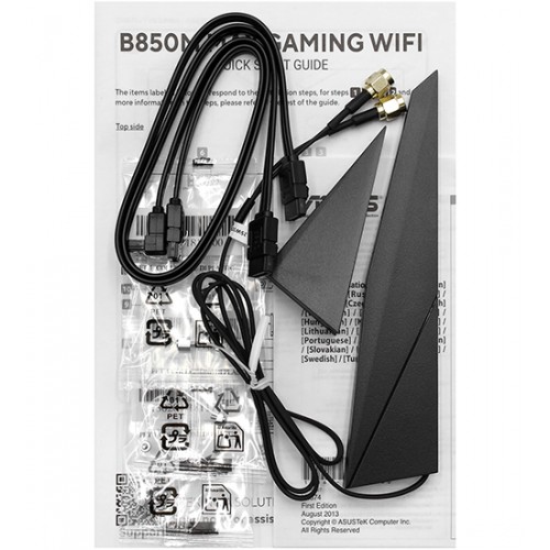 Материнская плата Asus B850M MAX GAMING WIFI, MB Socket AM5, MATX, AMD B850 (DP+HDMI), 4DDR5, PCIx16