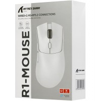 Мышь ATTACK SHARK R1 Black, черный, Mouse Optical 18000 dpi, BT/2.4GHz/USB, Black