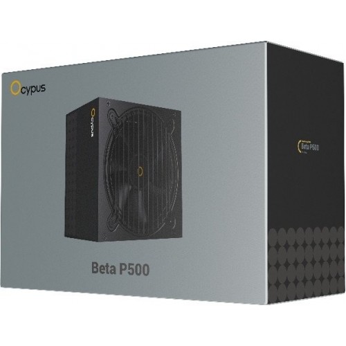Блок питания Ocypus  500W, Beta P500, Non modular, ATX, КПД 80%, Черный, Beta-P500-N1HDBK024X-EU