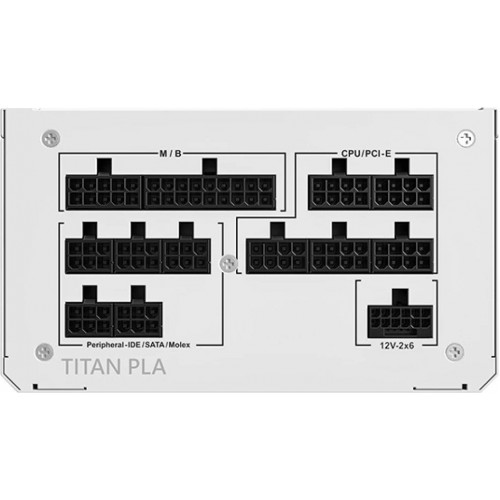 Блок питания Montech  850W, TITAN PLA 850W, Full Modular, 80+ PLATINUM, КПД 90%, Fan 135mm, Белый