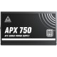 Блок питания Montech  750W, APX 750W, Non Modular, ATX, 80+ WHITE, КПД 90%, Fan 120mm, Черный