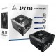 Блок питания Montech  750W, APX 750W, Non Modular, ATX, 80+ WHITE, КПД 90%, Fan 120mm, Черный