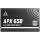 Блок питания Montech  650W, APX 650W, Non Modular, ATX, 80+ WHITE, КПД 90%, Fan 120mm, Черный