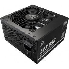 Блок питания Montech  550W, APX 550W, Non Modular, ATX, 80+ WHITE, КПД 90%, Fan 120mm, Черный