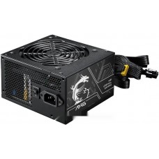 Блок питания MSI  750W, MAG A750BN PCIE5 II, Non Modular, ATX, 80+ BRONZE, >85%, Fan 120mm, Черный