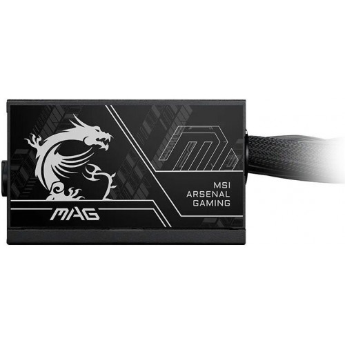 Блок питания MSI  750W, MAG A750BN PCIE5 II, Non Modular, ATX, 80+ BRONZE, >85%, Fan 120mm, Черный