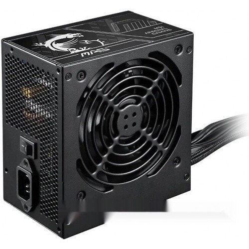 Блок питания MSI  750W, MAG A750BN PCIE5 II, Non Modular, ATX, 80+ BRONZE, >85%, Fan 120mm, Черный